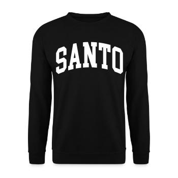 Santo - Unisex Sweatshirt - black - Front - Alina (178cm) & Michal (187cm)