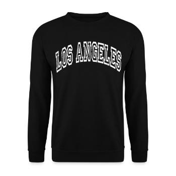 Los Angeles - Unisex Sweatshirt - black - Front - Alina (178cm) & Michal (187cm)