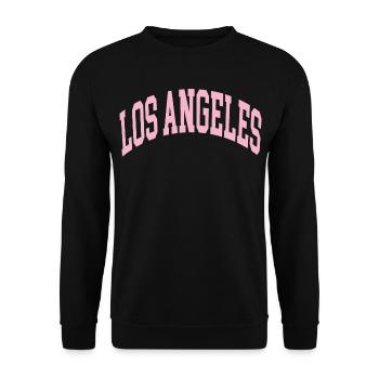 Los Angeles - Unisex Sweatshirt - black - Front - Alina (178cm) & Michal (187cm)