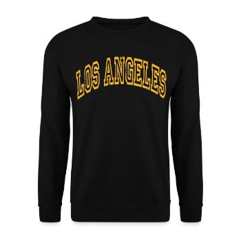 Los Angeles - Unisex Sweatshirt - black - Front - Alina (178cm) & Michal (187cm)