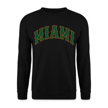 Miami - Unisex Sweatshirt - black - Front - Alina (178cm) & Michal (187cm)