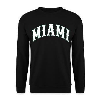 Miami - Unisex Pullover - Schwarz - Vorne - Alina (178cm) & Michal (187cm)