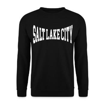 Salt Lake City - Sweat-shirt Unisexe - noir - Devant - Alina (178cm) & Michal (187cm)