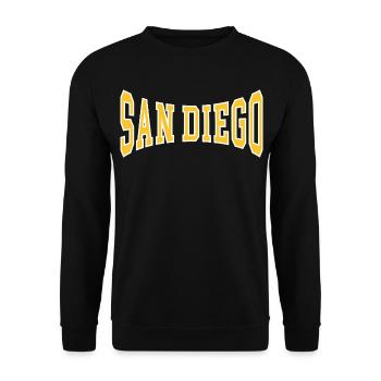 San Diego - Unisex Sweatshirt - black - Front - Alina (178cm) & Michal (187cm)