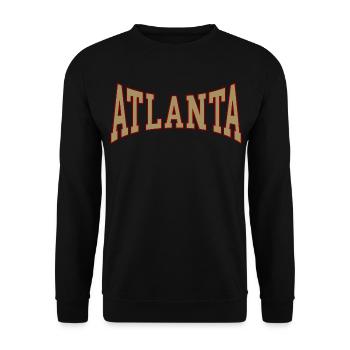 Atlanta - Sweat-shirt Unisexe - noir - Devant - Alina (178cm) & Michal (187cm)