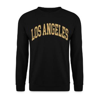 Los Angeles - Unisex Pullover - Schwarz - Vorne - Alina (178cm) & Michal (187cm)