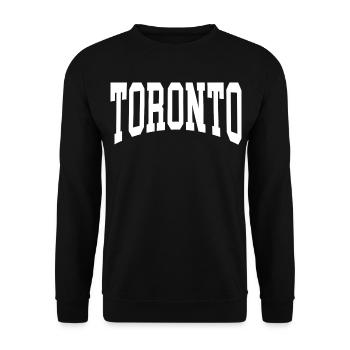 Toronto - Unisex Sweatshirt - black - Front - Alina (178cm) & Michal (187cm)
