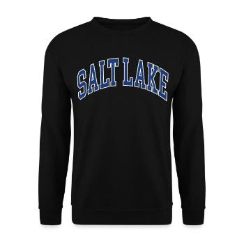 Salt Lake - Unisex Sweatshirt - black - Front - Alina (178cm) & Michal (187cm)