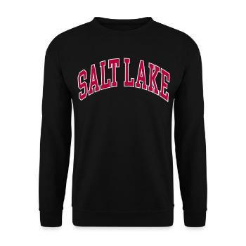 Salt Lake - Unisex Sweatshirt - black - Front - Alina (178cm) & Michal (187cm)