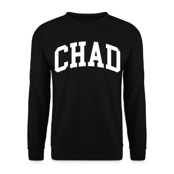 Chad - Unisex Sweatshirt - black - Front - Alina (178cm) & Michal (187cm)