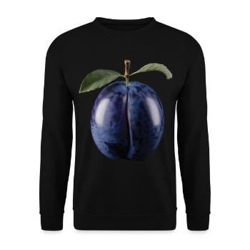 Brombeere Frucht Geschenk - Unisex Pullover - Schwarz - Vorne - Alina (178cm) & Michal (187cm)
