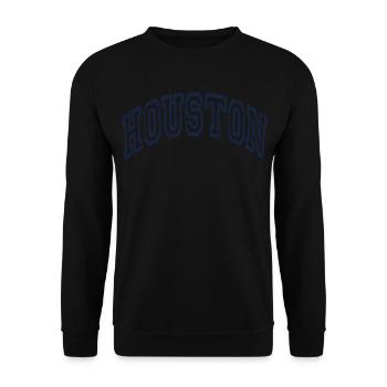 Houston - Unisex Pullover - Schwarz - Vorne - Alina (178cm) & Michal (187cm)