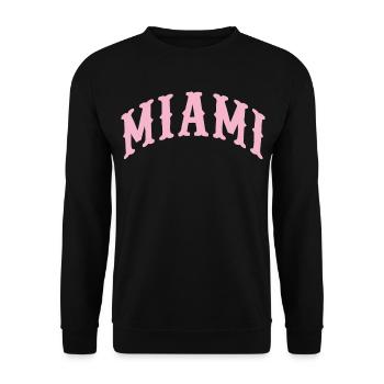 Miami - Unisex Sweatshirt - black - Front - Alina (178cm) & Michal (187cm)