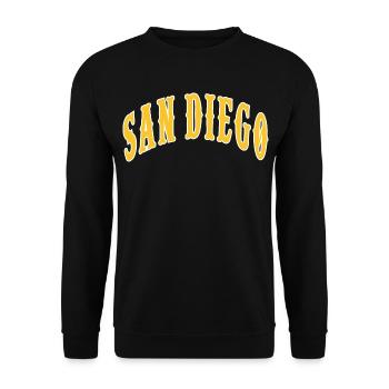 San Diego - Unisex Sweatshirt - black - Front - Alina (178cm) & Michal (187cm)