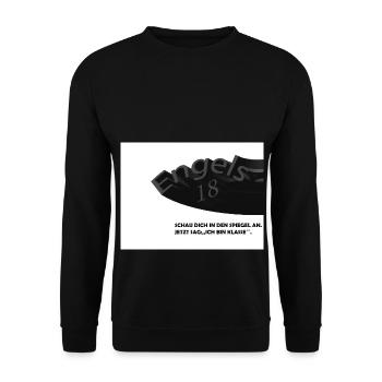 ihr seid alle cool und klasse - Unisex Pullover - Schwarz - Vorne - Alina (178cm) & Michal (187cm)