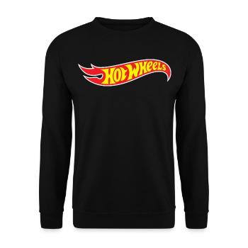 Hot Wheels Klassisches Logo - Unisex Pullover - Schwarz - Vorne - Alina (178cm) & Michal (187cm)