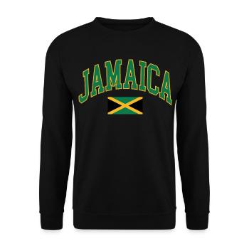 Jamaica - Unisex Sweatshirt - black - Front - Alina (178cm) & Michal (187cm)