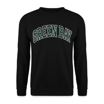 Green Bay - Unisex Sweatshirt - black - Front - Alina (178cm) & Michal (187cm)