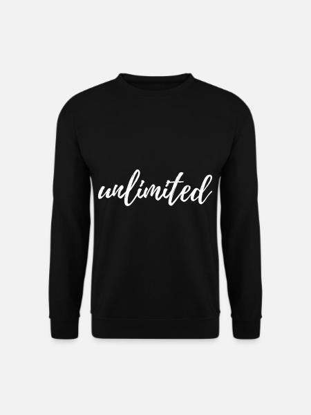 Unlimited - Unisex Sweatshirt - black