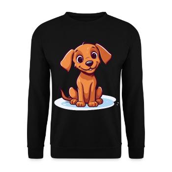 Conception de chien mignon pour les propriétaires de chiens - Sweat-shirt Unisexe - noir - Devant - Alina (178cm) & Michal (187cm)