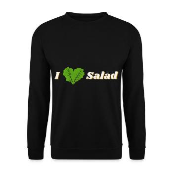 J’adore la salade - Sweat-shirt Unisexe - noir - Devant - Alina (178cm) & Michal (187cm)