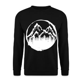 Forest tree forester gift - Unisex Sweatshirt - black - Front - Alina (178cm) & Michal (187cm)