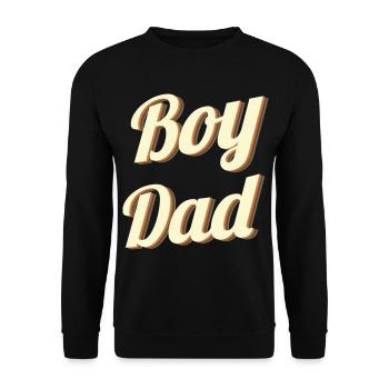 Best Papa Daddy Daddy Grandpa Father's Day T-Shirt - Unisex Sweatshirt - black - Front - Alina (178cm) & Michal (187cm)