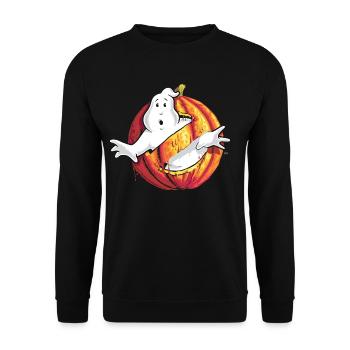 Ghostbusters Halloween Logo - Unisex Pullover - Schwarz - Vorne - Alina (178cm) & Michal (187cm)