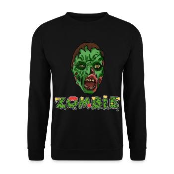 zombie - Sweat-shirt Unisexe - noir - Devant - Alina (178cm) & Michal (187cm)