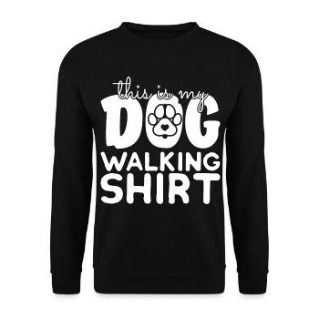 Chien De compagnie - Sweat-shirt Unisexe - noir - Devant - Alina (178cm) & Michal (187cm)
