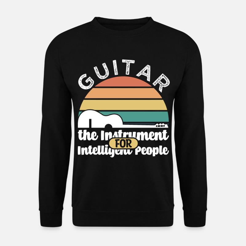 Guitar retro saying - Unisex Sweatshirt - black