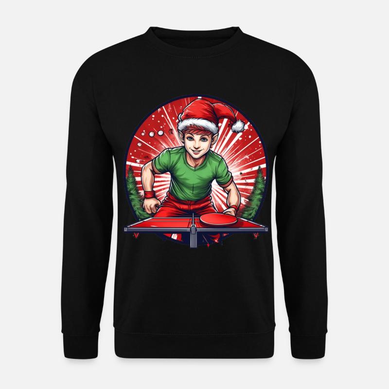 Christmas Elf Ping Pong - Unisex Sweatshirt - black