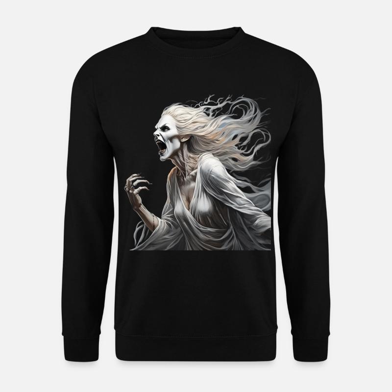 Gruseliges Halloween-partykostüm Banshee - Unisex Pullover - Schwarz