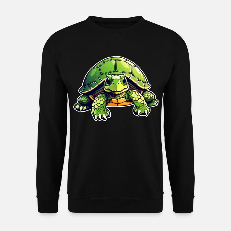Cute Turtle - Unisex Sweatshirt - black