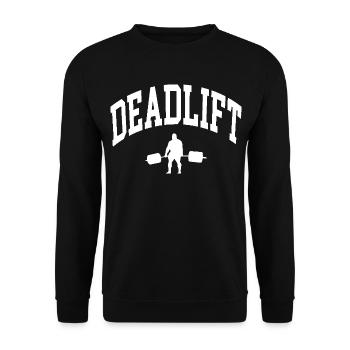 Soulevé de terre - Sweat-shirt Unisexe - noir - Devant - Alina (178cm) & Michal (187cm)