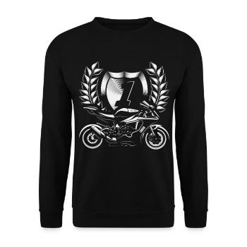 Rennen - Unisex Pullover - Schwarz - Vorne - Alina (178cm) & Michal (187cm)