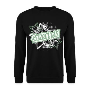 Garden hero! Gardener's shirt - Unisex Sweatshirt - black - Front - Alina (178cm) & Michal (187cm)