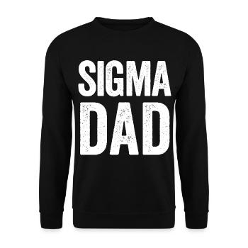 Sigma Papa - Unisex Pullover - Schwarz - Vorne - Alina (178cm) & Michal (187cm)