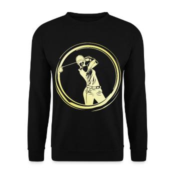 Golfeuse Femme - Sweat-shirt Unisexe - noir - Devant - Alina (178cm) & Michal (187cm)