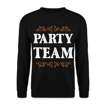 Party Crew - Unisex Sweatshirt - black - Front - Alina (178cm) & Michal (187cm)