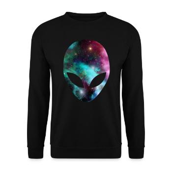 Alien - Unisex Pullover - Schwarz - Vorne - Alina (178cm) & Michal (187cm)