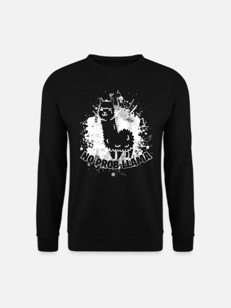 Lama - Unisex Pullover - Schwarz