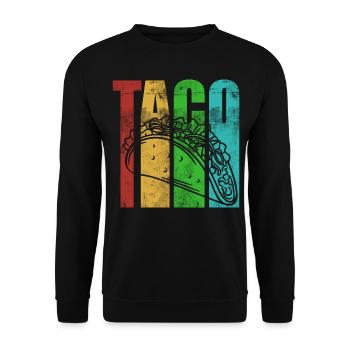 Taco - Unisex Pullover - Schwarz - Vorne - Alina (178cm) & Michal (187cm)