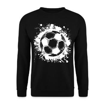 Fußball - Unisex Pullover - Schwarz - Vorne - Alina (178cm) & Michal (187cm)