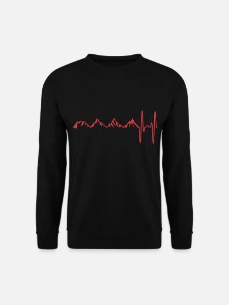 Berge - Unisex Pullover - Schwarz