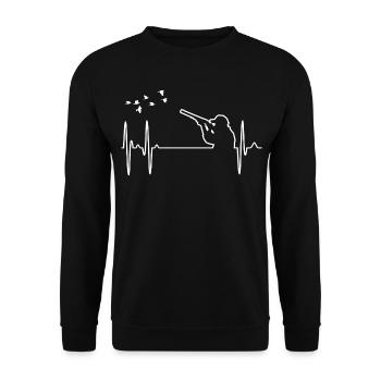 Hunter - Unisex Sweatshirt - black - Front - Alina (178cm) & Michal (187cm)