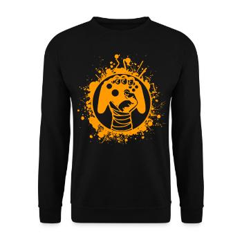 Gamer - Unisex Pullover - Schwarz - Vorne - Alina (178cm) & Michal (187cm)