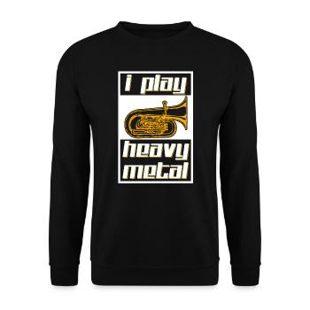 Heavy Metal - Sweat-shirt Unisexe - noir - Devant - Alina (178cm) & Michal (187cm)