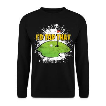 Golf Sports Golf Fun Golf Course Riche Sportif - Sweat-shirt Unisexe - noir - Devant - Alina (178cm) & Michal (187cm)