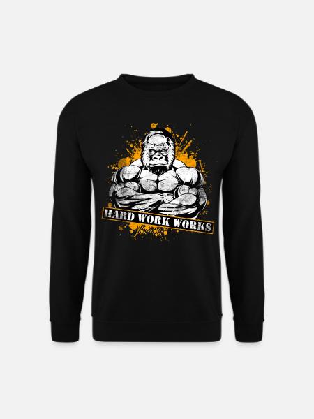 Fitness - Unisex Pullover - Schwarz